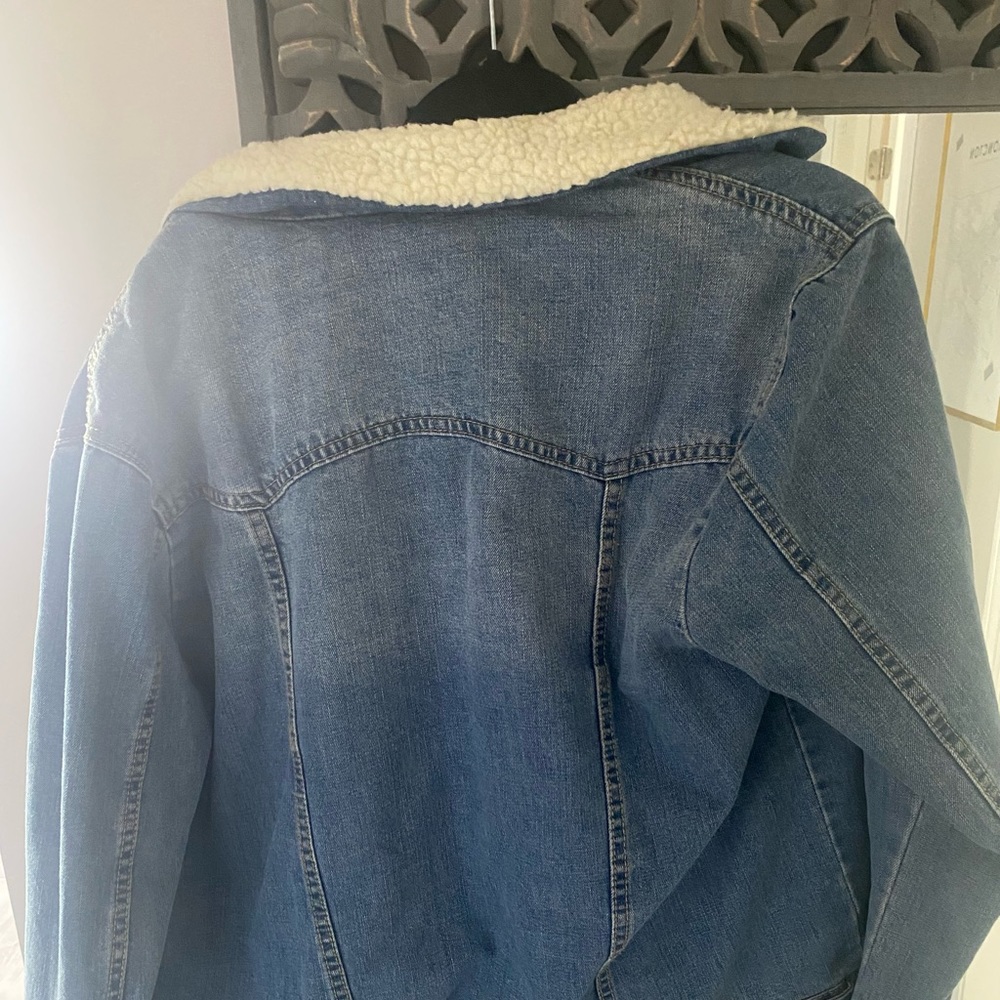 Bluenotes sherpa lined denim jacket size large - Picture 4 of 5